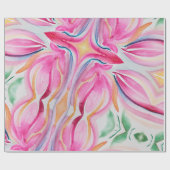 Abstrakte Aquarellmalerei Geschenkpapier (Flach)