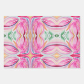 Abstrakte Aquarellmalerei Geschenkpapier Set (Vorderseite 3)