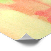 Abstrakte Aquarellmalerei in Soft Pastel Poster (Ecke)