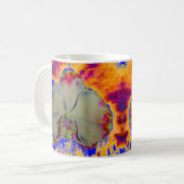 Abstrakte Aquarellmalerei Kaffeetasse (Vorderseite Links)