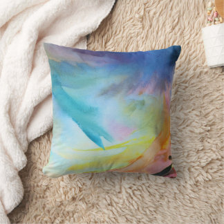 Abstrakte Aquarellmalerei Kissen