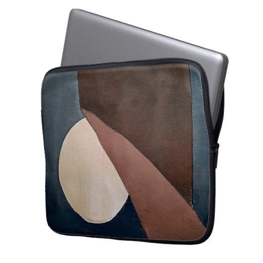 Abstrakte Aquarellmalerei Laptopschutzhülle (Vorderseite Links)