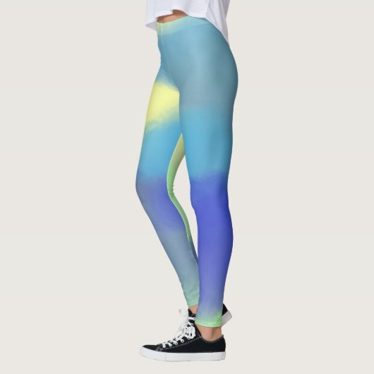 abstrakte Aquarellmalerei Leggings (Links)