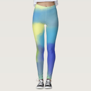 abstrakte Aquarellmalerei Leggings