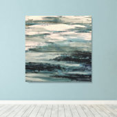 Abstrakte Aquarellmalerei Leinwanddruck (Insitu (Holzboden))