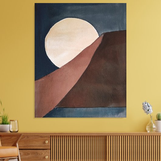 Abstrakte Aquarellmalerei Leinwanddruck (Insitu (Wohnzimmer))