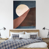 Abstrakte Aquarellmalerei Leinwanddruck (Insitu (Schlafzimmer))
