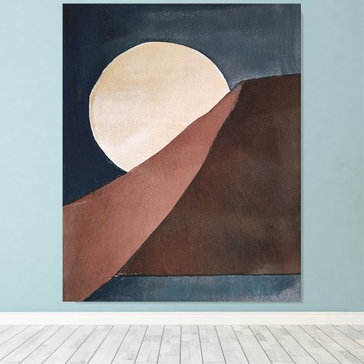 Abstrakte Aquarellmalerei Leinwanddruck (Insitu (Holzboden))