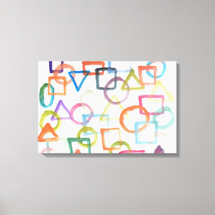 abstrakte Aquarellmalerei Leinwanddruck