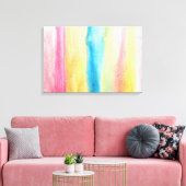 abstrakte Aquarellmalerei Leinwanddruck (Insitu (Wohnzimmer))