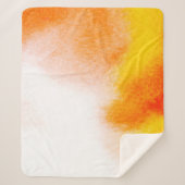 Abstrakte Aquarellmalerei mit luxuriöser Flüssigke Sherpadecke (Vorderseite)