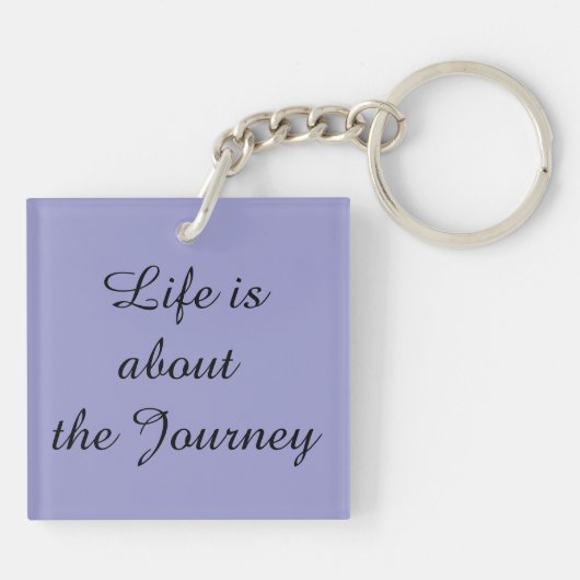 Abstrakte Aquarellmalerei mit rotem Mohn Schlüsselanhänger (Rückseite)