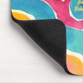 Abstrakte Aquarellmalerei Mousepad (Ecke)