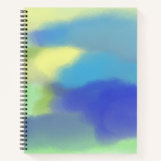 abstrakte Aquarellmalerei Notizblock (Vorderseite)