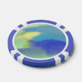 abstrakte Aquarellmalerei Pokerchips (Einzeln)