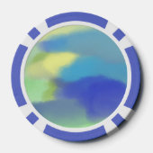 abstrakte Aquarellmalerei Pokerchips (Rückseite)