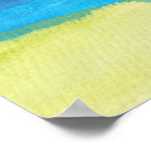 abstrakte Aquarellmalerei Poster (Ecke)