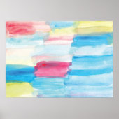 abstrakte Aquarellmalerei Poster (Vorne)