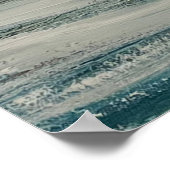 Abstrakte Aquarellmalerei Poster (Ecke)