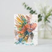 Abstrakte Aquarellmalerei Postkarte (Stehend Vorderseite)