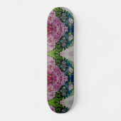 Abstrakte Aquarellmalerei Retro boho Skateboard (Vorderseite)