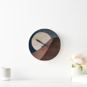 Abstrakte Aquarellmalerei Runde Wanduhr (Zuhause)