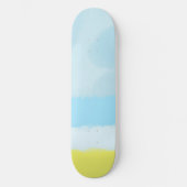 abstrakte Aquarellmalerei Skateboard (Vorderseite)