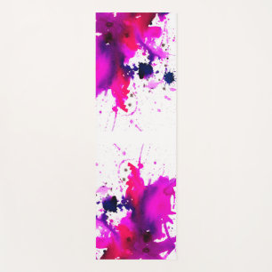 Abstrakte Aquarellmalerei, trendige Farbe Yogamatte