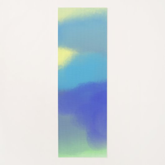 abstrakte Aquarellmalerei Yogamatte (Vorderseite)