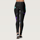 Abstrakte Aquarellmotive Leggings (Rückseite)