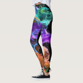 Abstrakte Aquarellmotive Leggings (Links)
