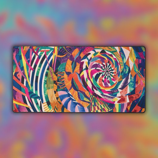 Abstrakte Aquarellmuster Schreibtischunterlage