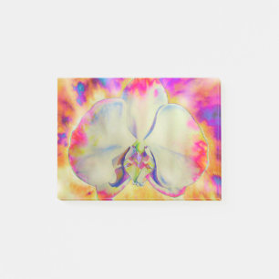 Abstrakte Aquarellorchid Post-it Klebezettel
