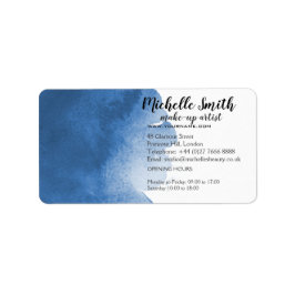 Abstrakte Aquarellpinsel Adressaufkleber