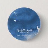 Abstrakte Aquarellpinsel Button (Vorderseite)
