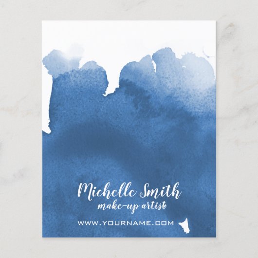 Abstrakte Aquarellpinsel Flyer (Vorne)