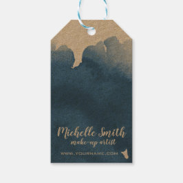 Abstrakte Aquarellpinsel Geschenkanhänger