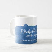 Abstrakte Aquarellpinsel Kaffeetasse (Vorderseite Links)