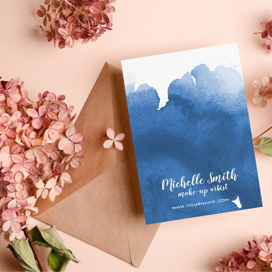 Abstrakte Aquarellpinsel Postkarte