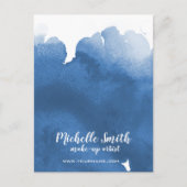 Abstrakte Aquarellpinsel Postkarte (Vorderseite)