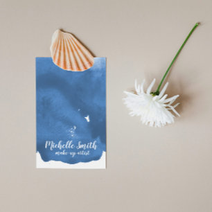 Abstrakte Aquarellpinsel Visitenkarte