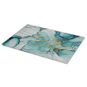 Abstrakte Aquarellplatine Schneidebrett (Ecke)