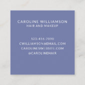 Abstrakte Aquarellpunkte Künstlerisch Beruflich Quadratische Visitenkarte (Rückseite)