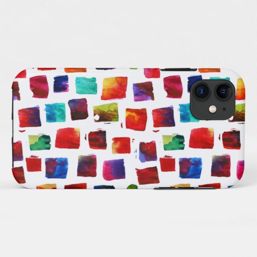 Abstrakte Aquarellquadrate Case-Mate iPhone Hülle (Rückseite (Horizontal))