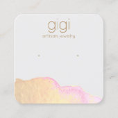 Abstrakte Aquarellsteine mit dem Zeiger Quadratische Visitenkarte (Vorderseite)