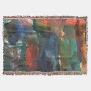 Abstrakte Aquarellstriche Malerisches Muster Kunst Decke