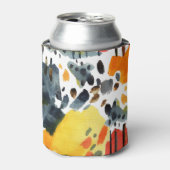Abstrakte Aquarellstriche Nahtloses Muster Dosenkühler (Kanne Vorderseite)