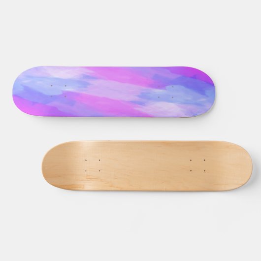Abstrakte Aquarelltextur in Pastellfarben Skateboard (Horizontal)