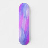 Abstrakte Aquarelltextur in Pastellfarben Skateboard (Vorne)