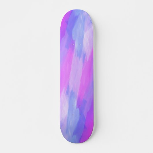 Abstrakte Aquarelltextur in Pastellfarben Skateboard (Vorne)
